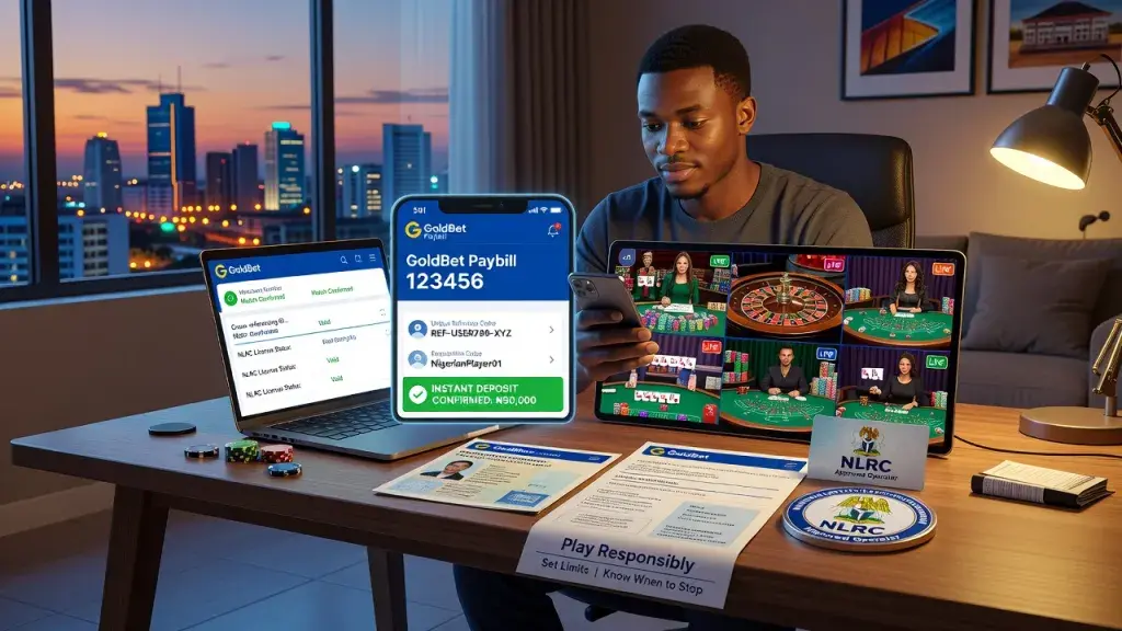GoldBet Paybill and Online Gaming in Nigeria: How It Works, Verify Trustworthy Casinos, Claim Live Casino Bonuses, Play Responsibly, and Reopen a Closed Account